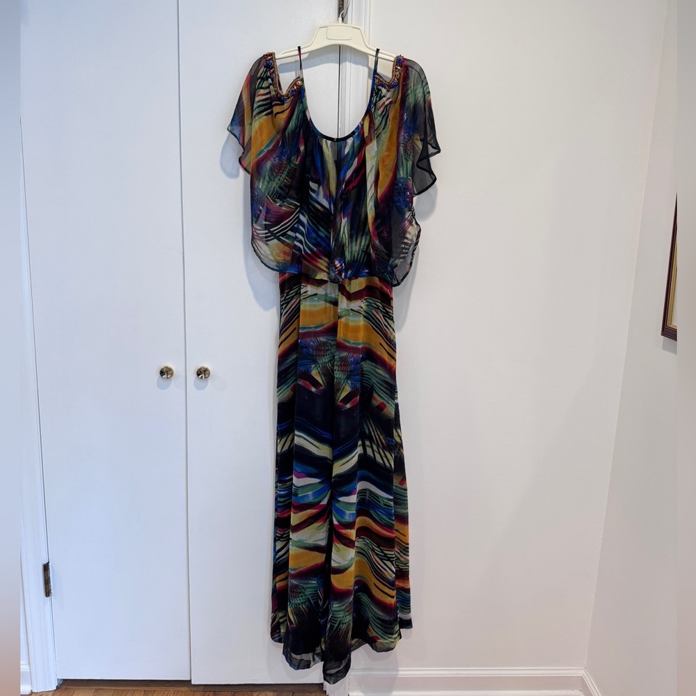 Monique Leshman Women’s Multi color Romper Jumpsuit Size Small.‎